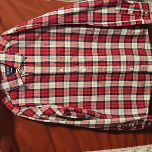 The Children's Place Long Sleeve Plaid Button-Up - Youth Large